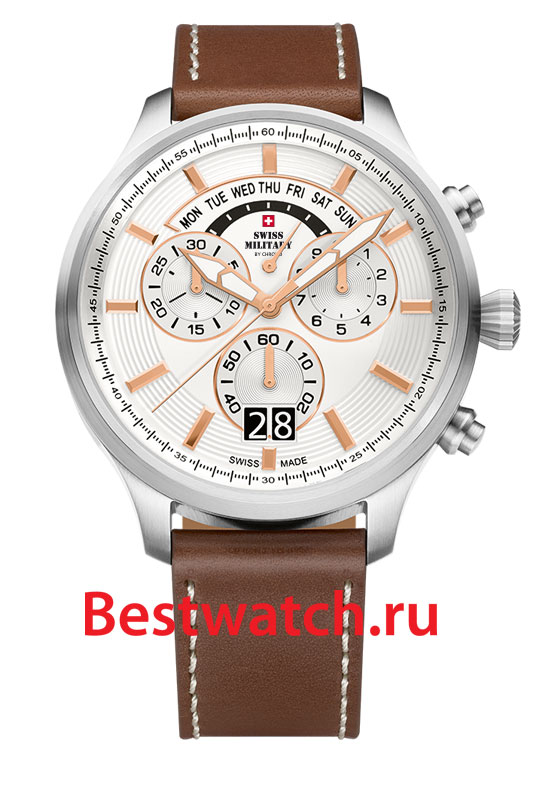 Часы Swiss Military Кварцевые хронографы SM34038.07